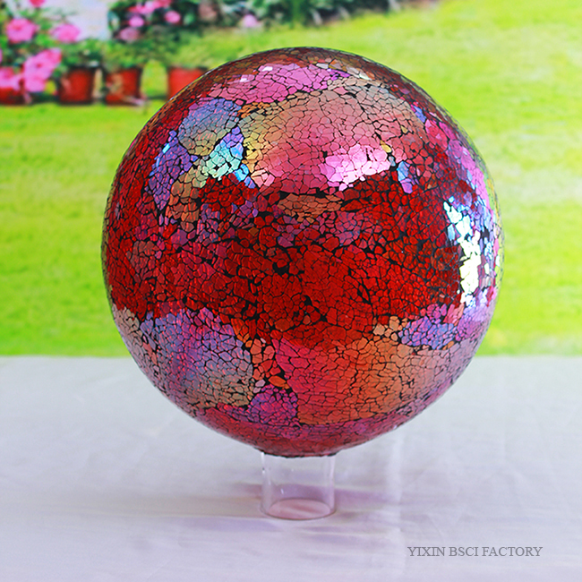 Wholesale 10 Inch Colorful Mosaic Gazing Ball for Yard