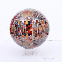 Tiled Mosaic Gazing Ball Designs Multi-colored Outdoor