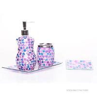Mosaic Bathroom Accessories Set Housewares Supplier