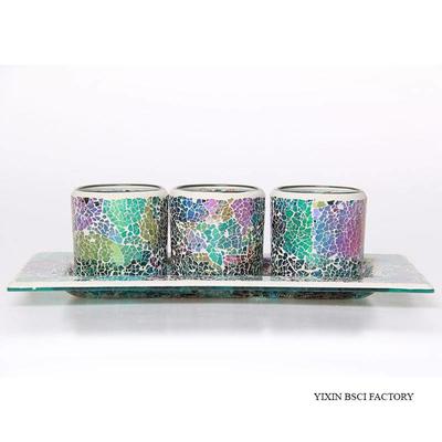 Mosaic Votive Candle Holder Table Decor for Housewarming Gift