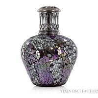 Glass Fragrance Lamp Crackled Mosaic Design