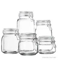 Glass Jar with Seal Kitchen Storage Canister Jars with Lids