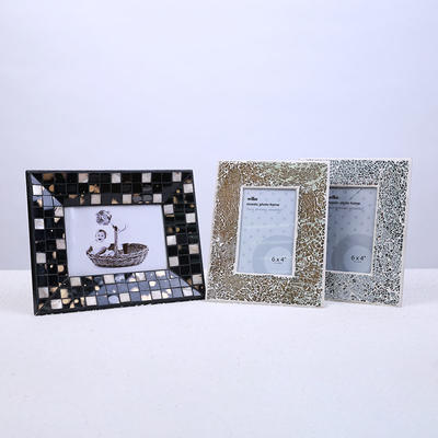 Mosaic Photo Frame Tabletop on Wall Hanging Picture Frame
